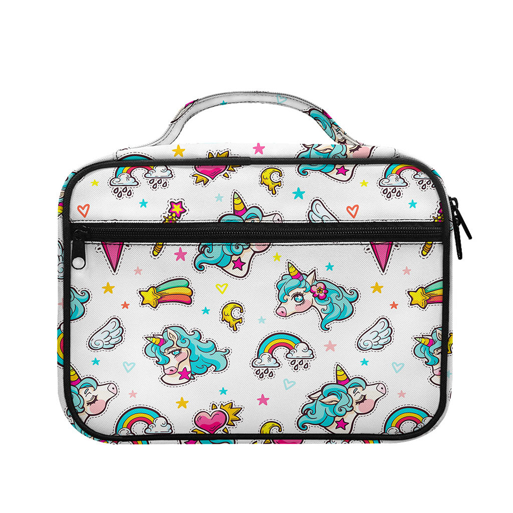 Little Girly Unicorn Pattern Print Briefcase Bible Bag