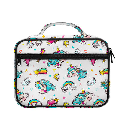 Little Girly Unicorn Pattern Print Briefcase Bible Bag