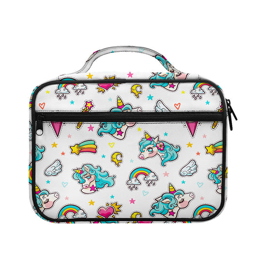 Little Girly Unicorn Pattern Print Briefcase Bible Bag