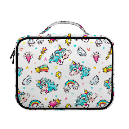 Little Girly Unicorn Pattern Print Briefcase Bible Bag