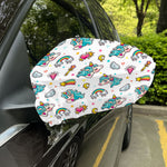 Little Girly Unicorn Pattern Print Car Side Mirror Covers
