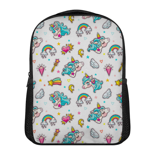 Little Girly Unicorn Pattern Print Casual Backpack