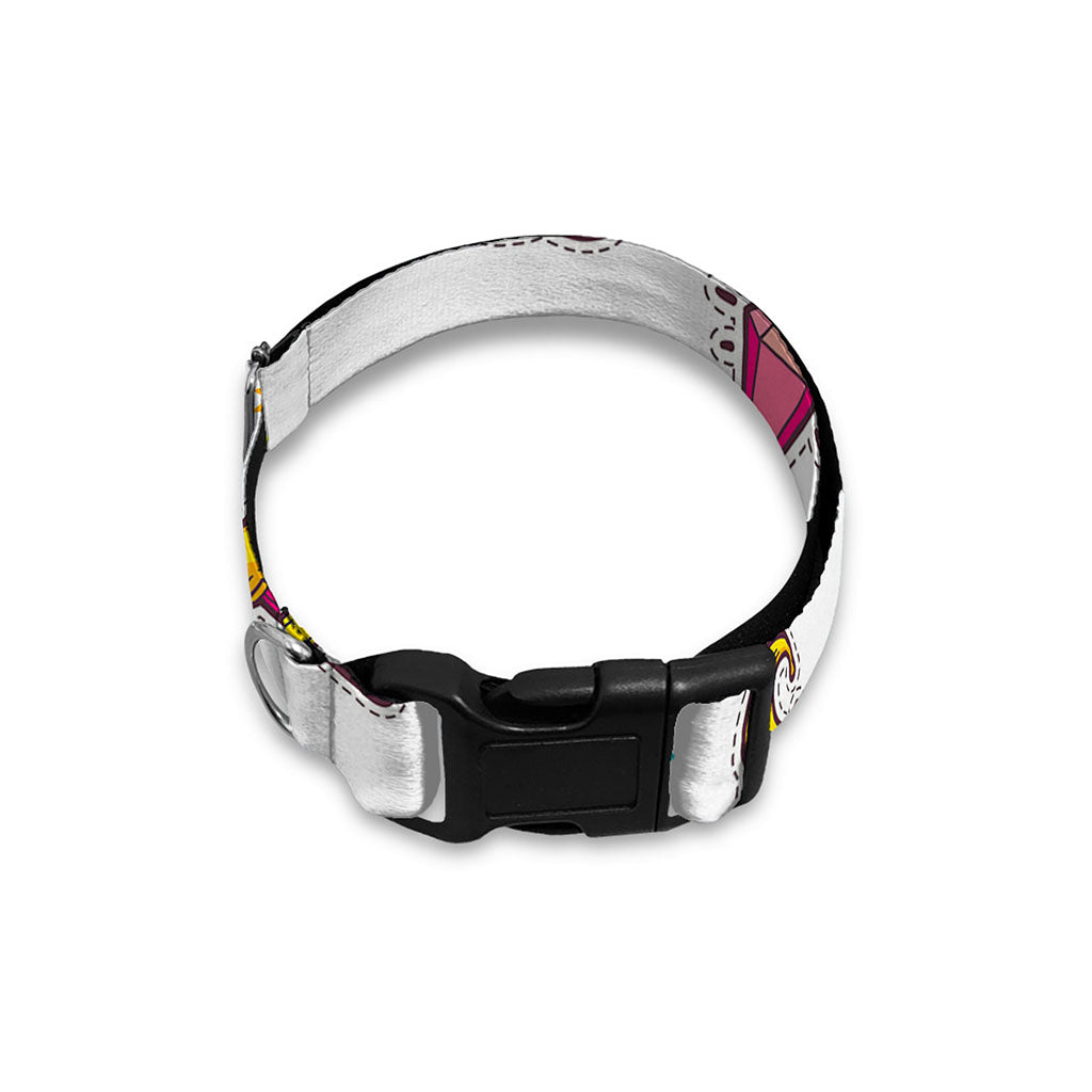 Little Girly Unicorn Pattern Print Dog Collar
