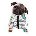 Little Girly Unicorn Pattern Print Dog Zip Up Jacket
