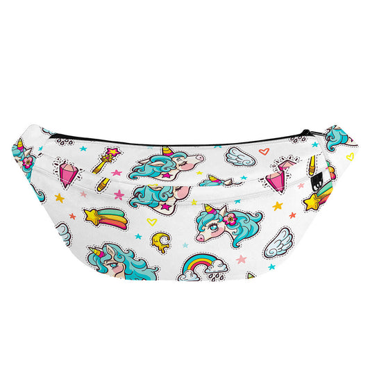 Little Girly Unicorn Pattern Print Fanny Pack