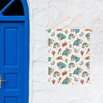 Little Girly Unicorn Pattern Print Garden Flag