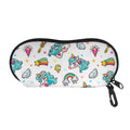 Little Girly Unicorn Pattern Print Glasses Case