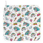 Little Girly Unicorn Pattern Print Hand Towel