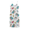 Little Girly Unicorn Pattern Print Jersey Midi Cami Dress