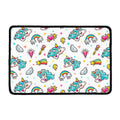 Little Girly Unicorn Pattern Print Kitchen Mat