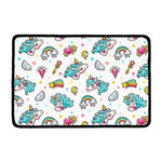 Little Girly Unicorn Pattern Print Kitchen Mat