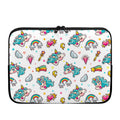 Little Girly Unicorn Pattern Print Laptop Sleeve