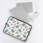 Little Girly Unicorn Pattern Print Laptop Sleeve