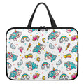 Little Girly Unicorn Pattern Print Laptop Sleeve With Handle
