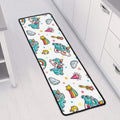 Little Girly Unicorn Pattern Print Long Kitchen Mat