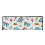 Little Girly Unicorn Pattern Print Long Kitchen Mat