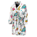 Little Girly Unicorn Pattern Print Men's Bathrobe