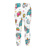 Little Girly Unicorn Pattern Print Men's leggings