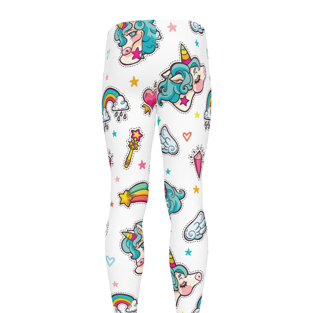 Little Girly Unicorn Pattern Print Men's leggings