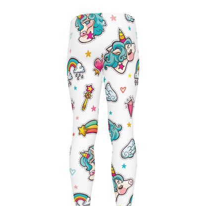 Little Girly Unicorn Pattern Print Men's leggings