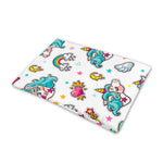 Little Girly Unicorn Pattern Print Pet Cooling Mat Cover