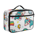 Little Girly Unicorn Pattern Print Portable Lunch Bag
