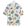 Little Girly Unicorn Pattern Print Rayon Hawaiian Shirt