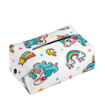 Little Girly Unicorn Pattern Print Rectangle Tissue Box Cover