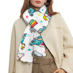 Little Girly Unicorn Pattern Print Scarf