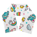 Little Girly Unicorn Pattern Print Scarf