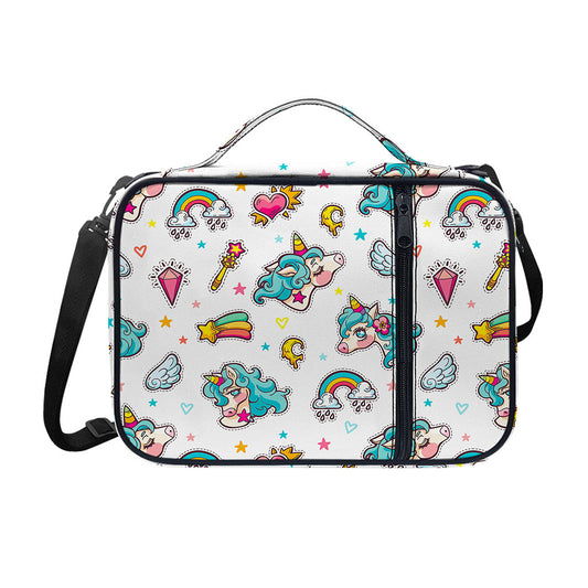Little Girly Unicorn Pattern Print Shoulder Strap Bible Bag