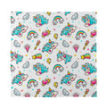 Little Girly Unicorn Pattern Print Silk Bandana