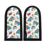 Little Girly Unicorn Pattern Print Skillet Handle Cover