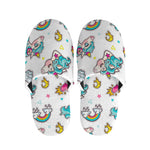 Little Girly Unicorn Pattern Print Slippers
