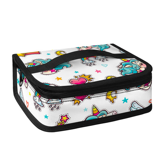 Little Girly Unicorn Pattern Print Small Lunch Bag