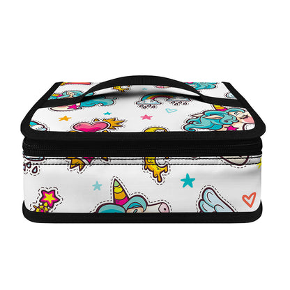 Little Girly Unicorn Pattern Print Small Lunch Bag