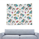 Little Girly Unicorn Pattern Print Tapestry