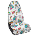 Little Girly Unicorn Pattern Print Waterproof Car Seat Cover