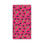 Little Green Alien UFO Print Baby Crib Sheet
