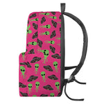 Little Green Alien UFO Print Backpack