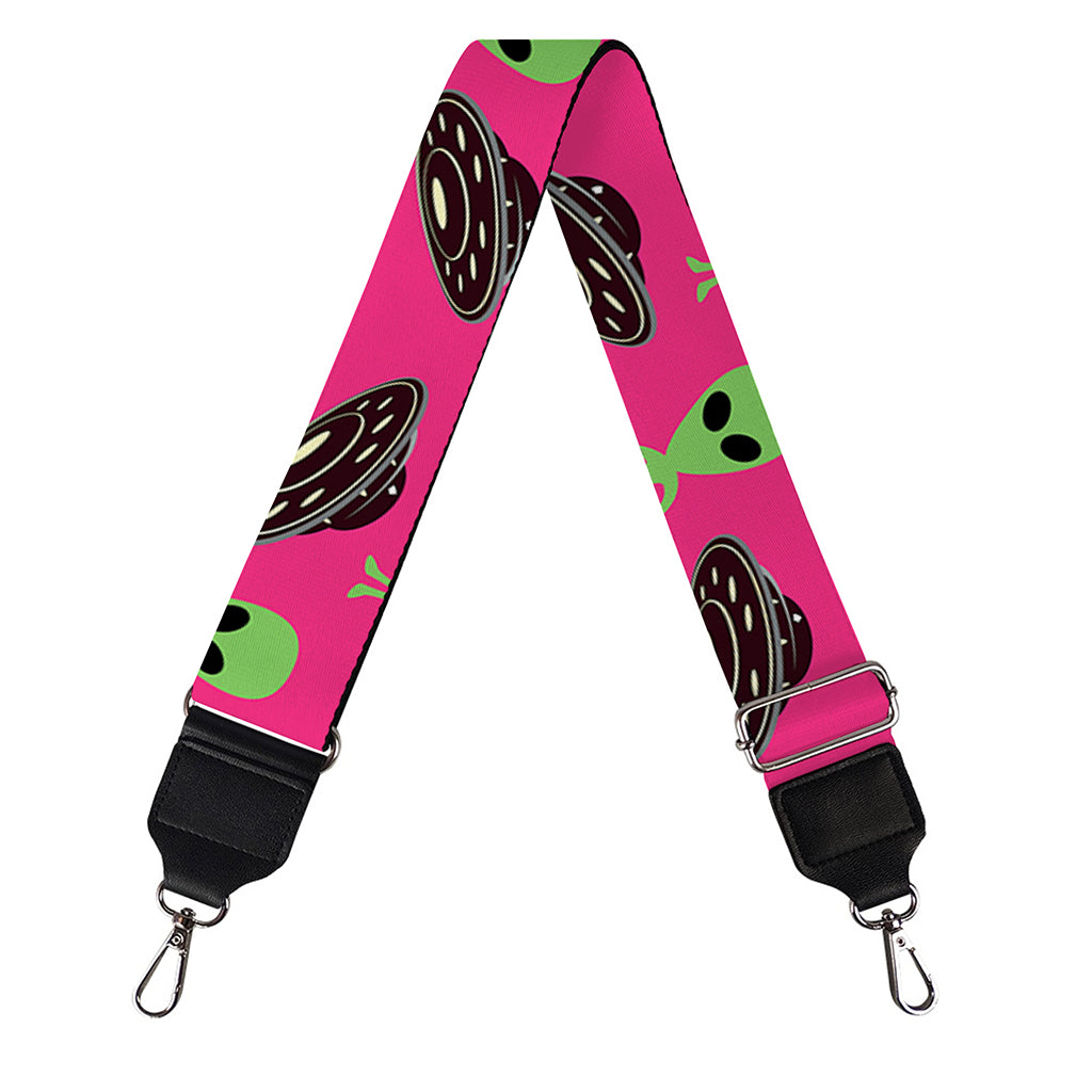 Little Green Alien UFO Print Bag Strap