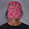 Little Green Alien UFO Print Baseball Cap