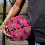 Little Green Alien UFO Print Basketball