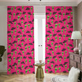 Little Green Alien UFO Print Dimout Pencil Pleat Curtains