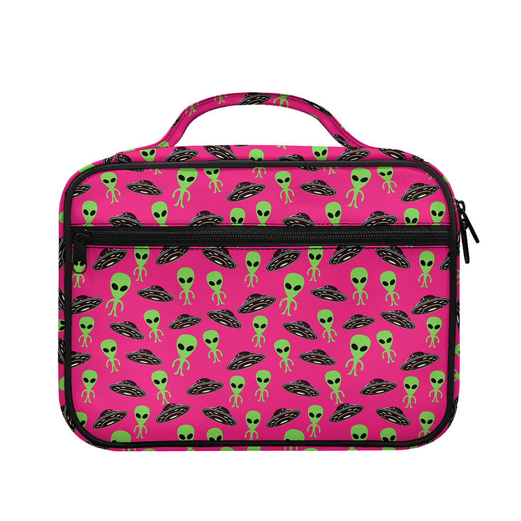 Little Green Alien UFO Print Briefcase Bible Bag