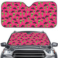 Little Green Alien UFO Print Car Windshield Sun Shade