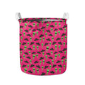 Little Green Alien UFO Print Collapsible Laundry Basket