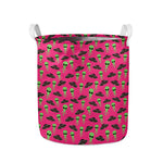 Little Green Alien UFO Print Collapsible Laundry Basket