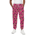 Little Green Alien UFO Print Cotton Sweatpants