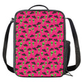 Little Green Alien UFO Print Crossbody Lunch Bag